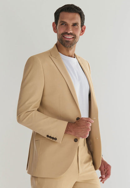 William Tailored Fit Jacket - Sand