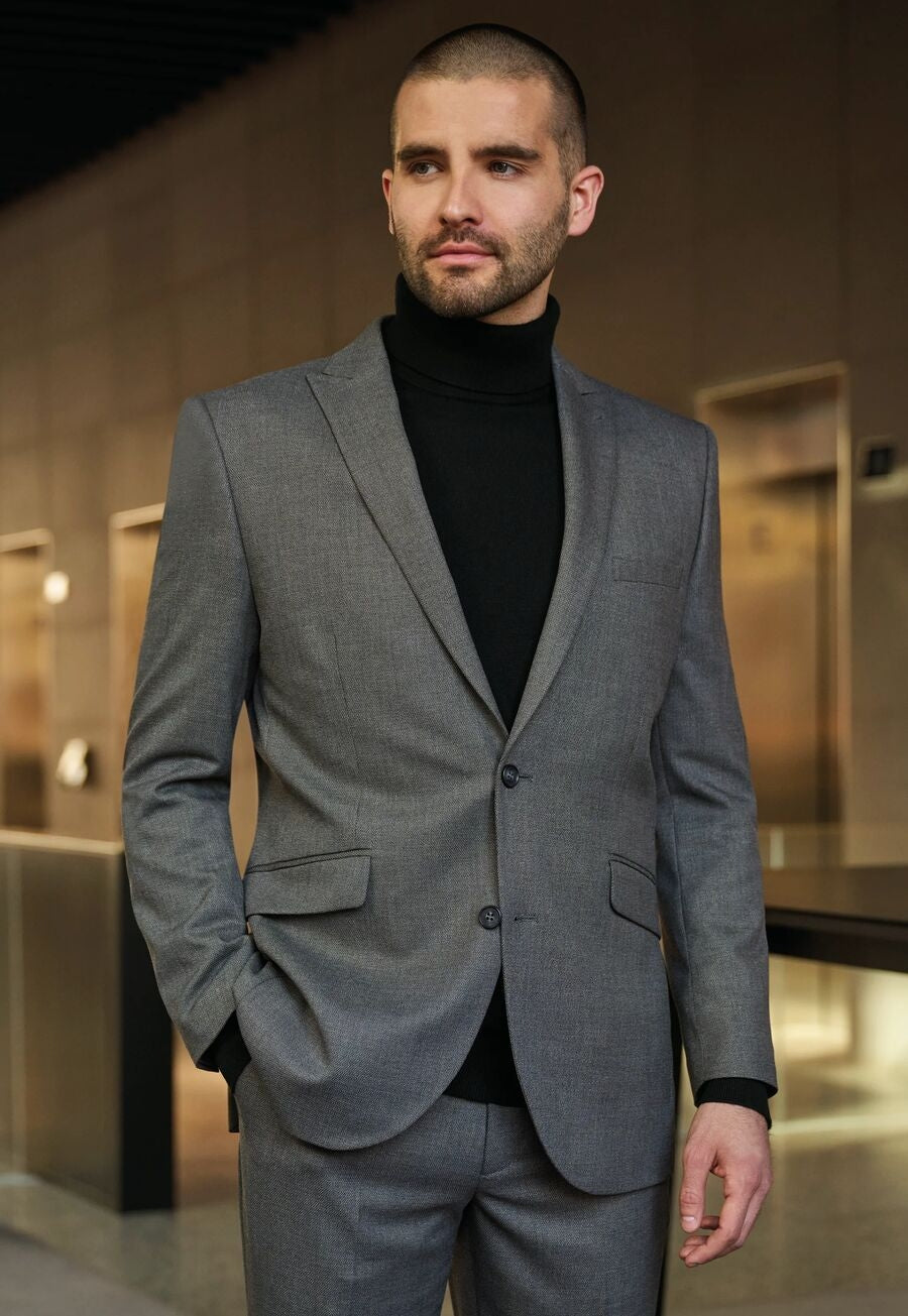 william tailored fit jacket - sand